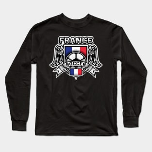 France Soccer Futbol Long Sleeve T-Shirt